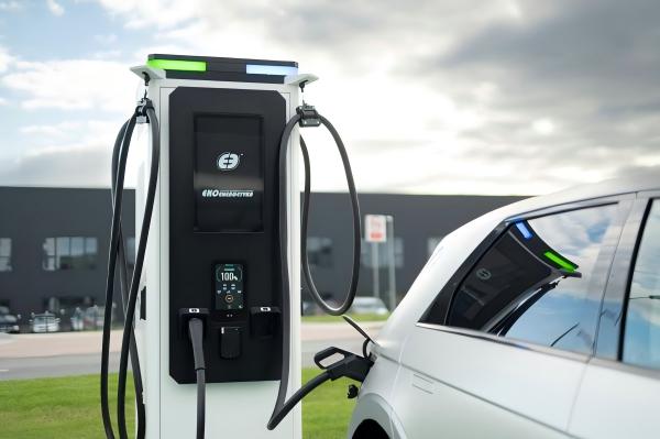 electric vehicle connected to a charging point (real photo).jpg